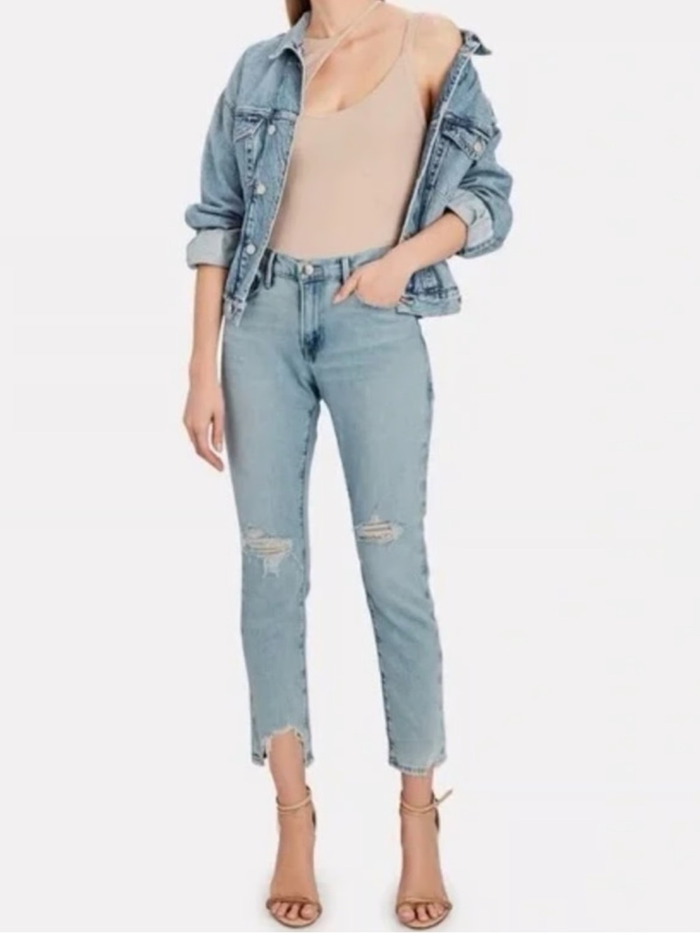 Frame Jeans- Le garçon crop- Size 29- Fall Denim- Distressed Raw Hem - Picture 1 of 14